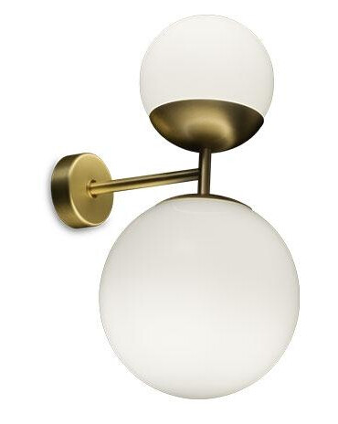 TATO Biba Vegglampe Hvit & Messing TATO Biba Vegglampe Hvit & Messing