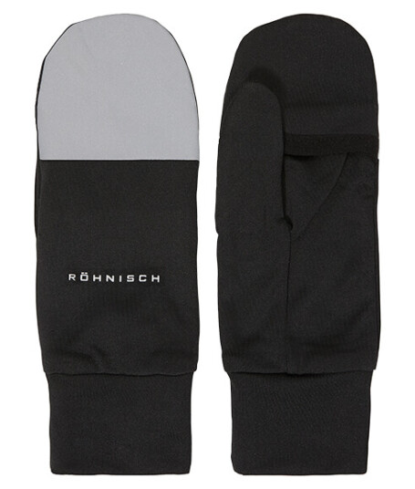 Glow Running Mittens, Black, One Size Svart OS Glow Running Mittens, Black, One Size Svart OS