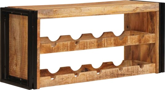 vidaXL Vinhylle Brun 100 x 45 x 33 cm Solid Grov Mango Tre
