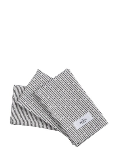 The Organic Company Kitchen Cloths 3 Pack - Grey - ONE SIZE The Organic Company Kitchen Cloths 3 Pack - Grey - ONE SIZE