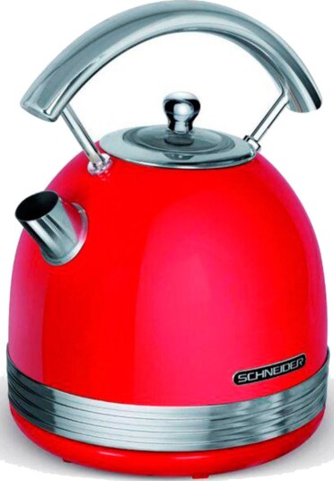 Schneider Consumer SCKE17R Retro Vannkoker 1,7L (2200W) Rød Schneider Consumer SCKE17R Retro Vannkoker 1,7L (2200W) Rød