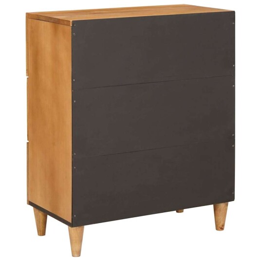 Serviesskap med skuff Lysebrun 60 x 33 x 75 cm heltre mango