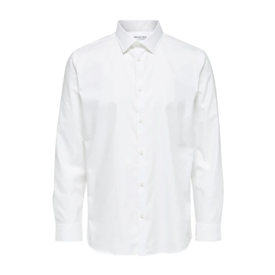 Selected HOMME - Skjorte slhRegethan Shirt LS Classic - Hvit