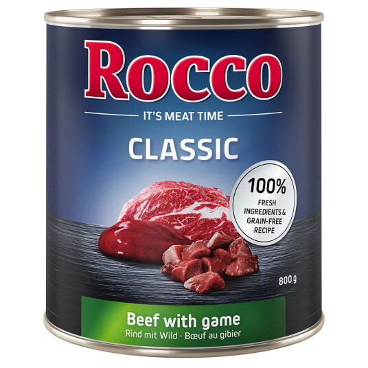 Rocco Økonomipakke: Classic 24 X 800 G Storfekjøtt Med Vilt