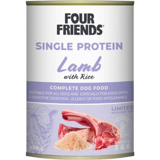 Dog Single Protein Lamb & Rice 400 G X 12 Stk.