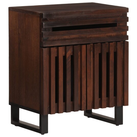 Nattbord brun 50x34x60 cm heltre mango 377494