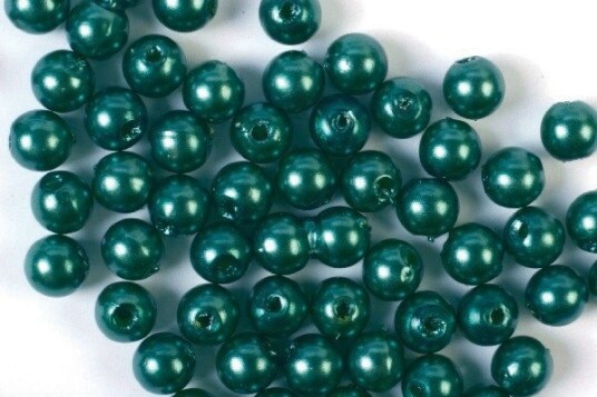 Plastpärlor 4mm 500g, Grön