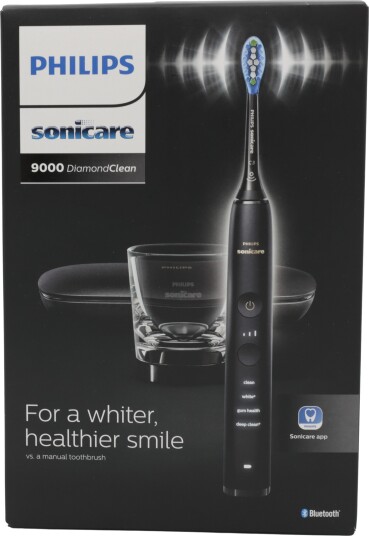 Philips Sonicare DiamondClean 9000 Elektrisk Tannbørste med Bluetooth Svart HX9911/09 Philips Sonicare DiamondClean 9000 Elektrisk Tannbørste med Bluetooth Svart HX9911/09