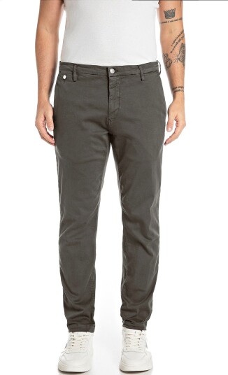 Replay Chinos Benni Hyperflex Grå