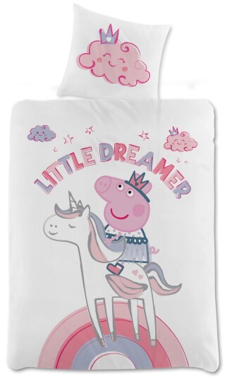 Peppa Gris Sengesett Little Dreamer 150x210 Peppa Gris Sengesett Little Dreamer 150x210
