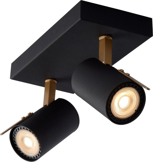 Grony Takspot Med Dim to warm 2xGu10/5W Sort
