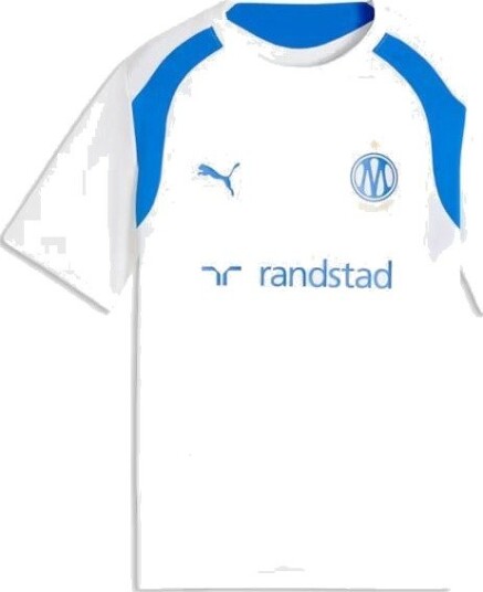 Marseille Trenings T Skjorte Hvit/Blå Barn PUMA størrelse 140 cm