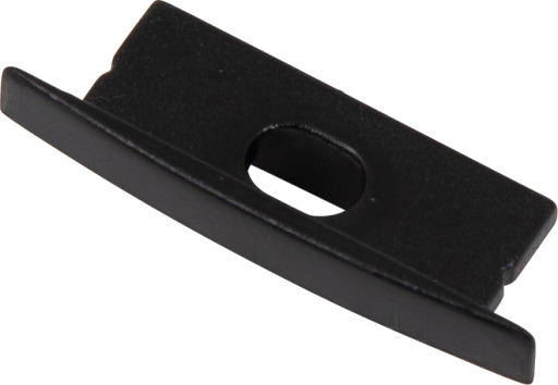 Ansell Lighting endestykke med hull 9,7x30,6 mm svart