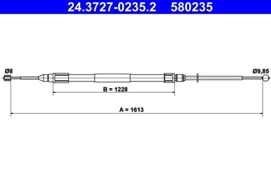 Bremsewire ATE 24.3727 0235.2
