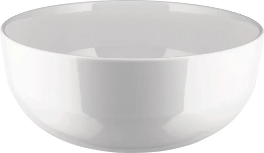 Alessi Salad Bowl In White Porcelain   White   ONE SIZE