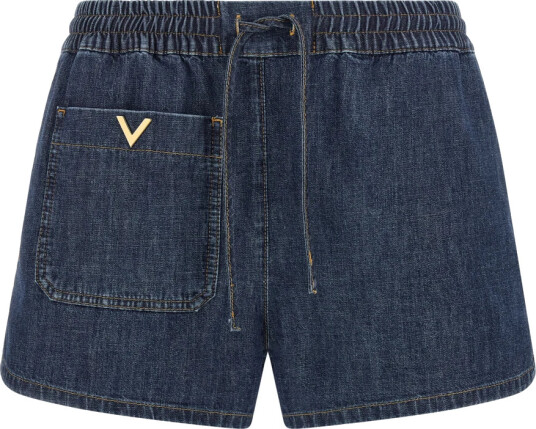 Valentino Garavani Dame Shorts Blå 2XS,