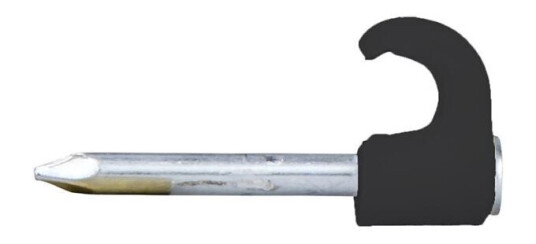 Schneider Electric TC 2052058 Spikerklips for rund kabel, 14–20 mm, 100-pakning 45 mm lengde, svart
