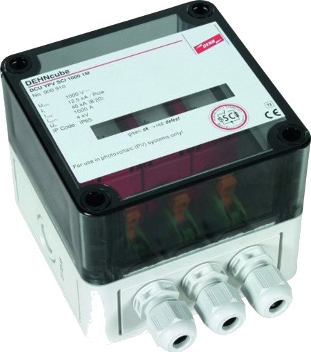 Desitek Transientbeskyttelse PV DC Dehncube YPV SCI 1000 1m IP65