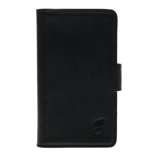 Gear Flip-Cover Skinn Etui med Lommebok til Sony Xperia X - Svart