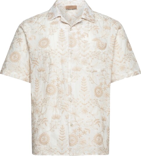 Rue de Tokyo Seth Embroidered Flower Beige XL