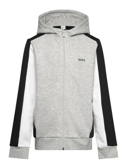BOSS Hooded Cardigan Grey 114