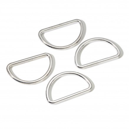 Prym D ring Zinc Silver 20mm 4 stk