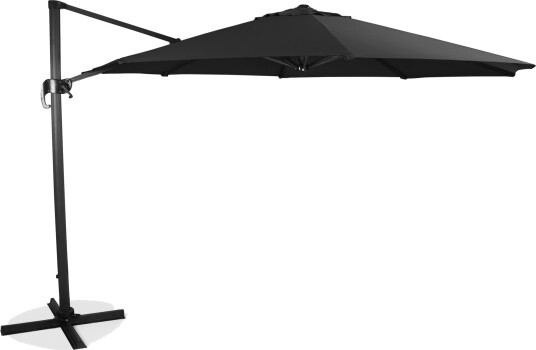 Hillerstorp Hengende parasoll Aluminium/svart 3,5 m Svart Hillerstorp Hengende parasoll Aluminium/svart 3,5 m Svart