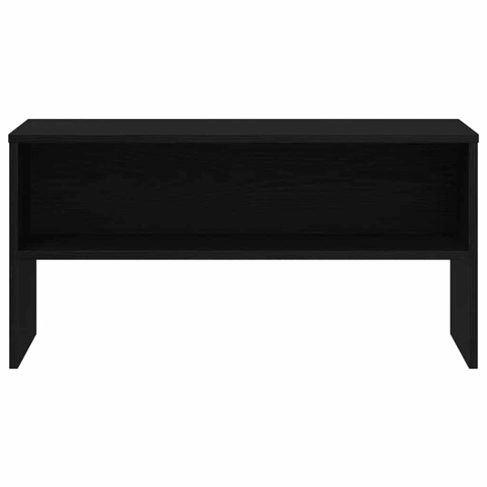TV benk svart eik 80x40x40 cm konstruert tre