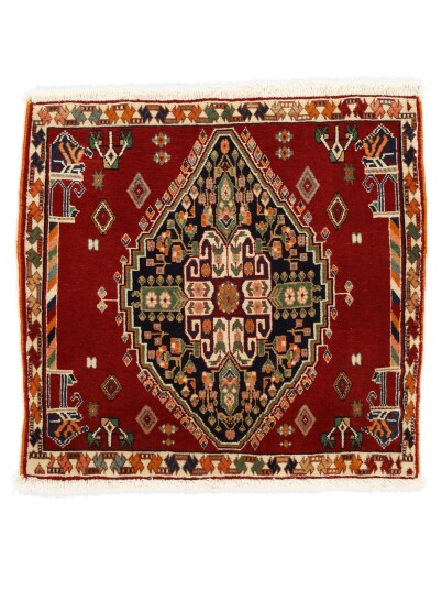 Håndknyttet. Opphav: Persia / Iran Ghashghai Teppe 67x70