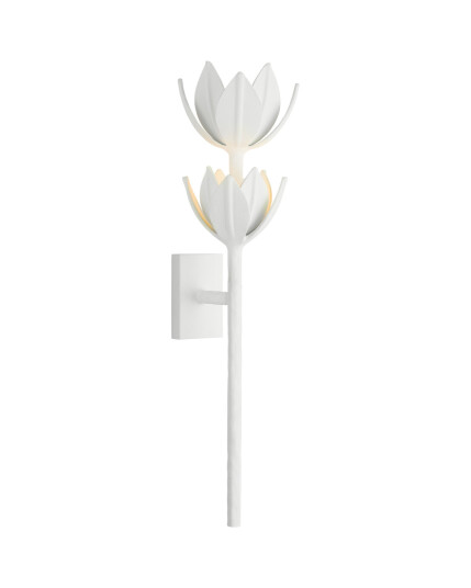 Visual Comfort Alberto Large Two Tier Sconce White