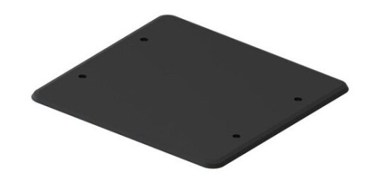 R-Line Lokk Teknisk Boks 161X161mm Firkant Sort