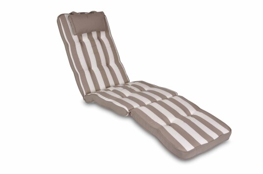 Fritab Dekkstolpute woodline Taupe Med nakkepute Beige Fritab Dekkstolpute woodline Taupe Med nakkepute Beige