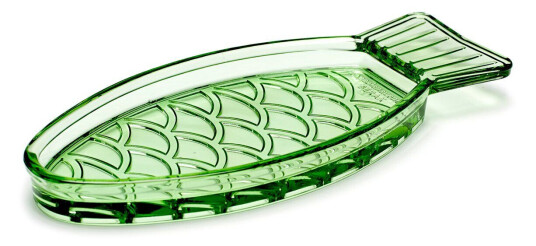 Serax Fish & Fish tallerken 10x23 cm Green