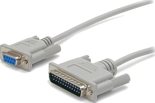 Startech 10 Ft Cross Wired Db9 To Db25 Serial Null Modem Cable F/M Null Modem Cable Db 9 F To Db 25 M 10 Ft Scnm925fm Null Modem Kabel Db 9 Hunn Til Db 25 Hann 3 M For P/N: Icusb23208fd Icusb23216fd Icusb232proc Pex1s953