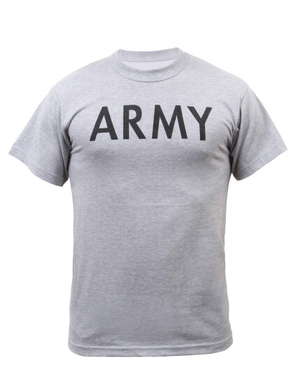 Rothco T skjorte for fysisk trening   ARMY Grå