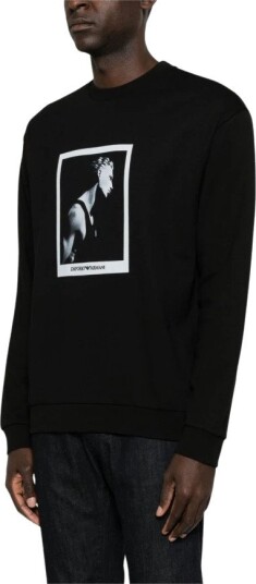 Emporio Armani Herre Gensere & Hettegensere Svart L,