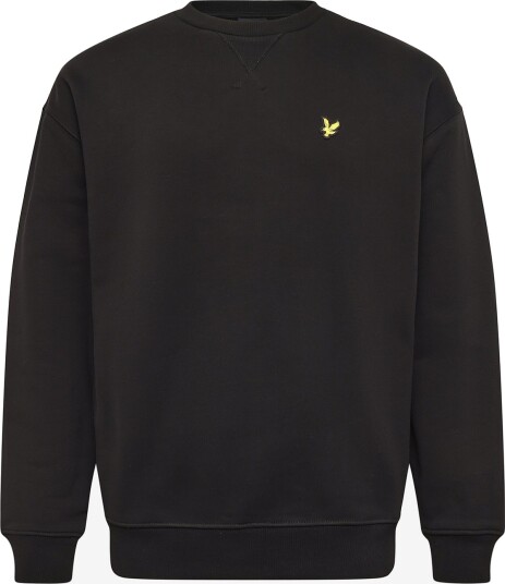 Lyle & Scott Heavyweight Loopback Crewneck Sweatshirt Black XXL