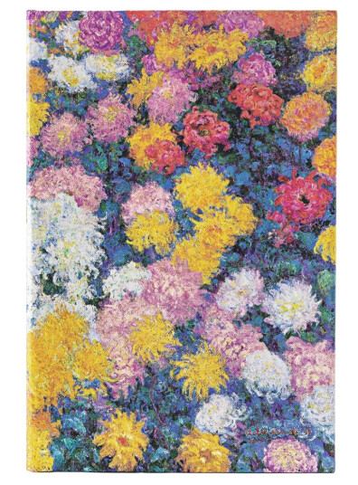 Notatbok Paperblanks Monets Chrysantemum midi linj