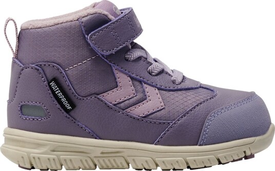 Hummel Støvler - Crosslite Vinter Mid Tex Infant - Grå Ridge - Hummel - 23 - Støvler - Lilla
