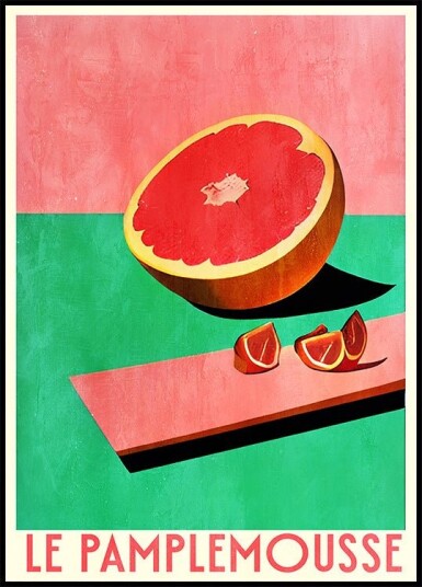 Le Pamlemousse Poster Plakat / 21x30cm