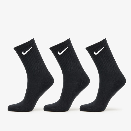 Nike Everyday Cushion Crew Socks 3-Par Black/White L Nike Everyday Cushion Crew Socks 3-Par Black/White L