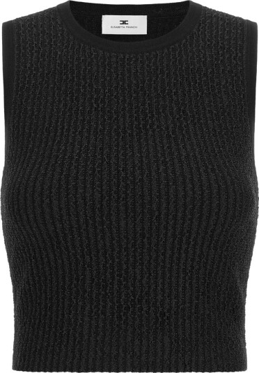 Elisabetta Franchi Dame Topper Svart L,