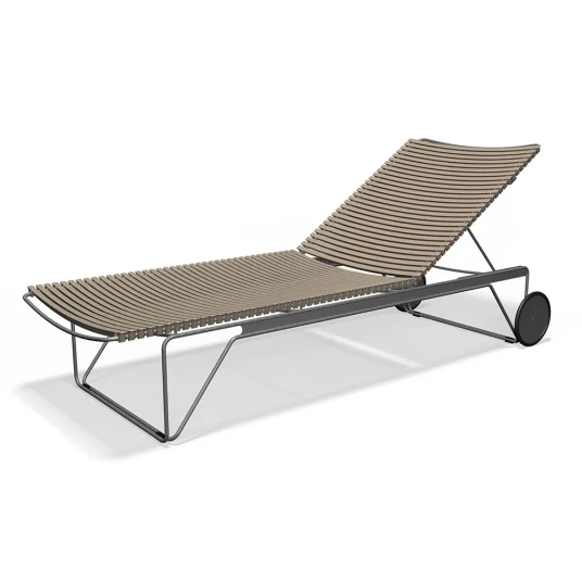 Houe Click Adjustable chaise lounge Dark grey. Frame: Grey Houe Click Adjustable chaise lounge Dark grey. Frame: Grey