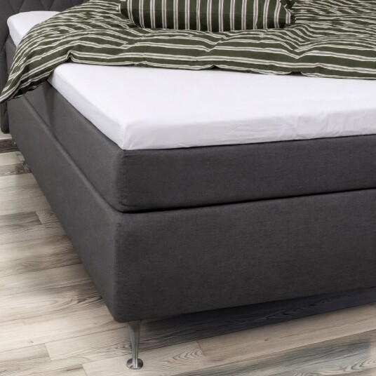 Borg Living Overmadrasslaken Hvit 160x200x8 cm 100% Bomullssateng