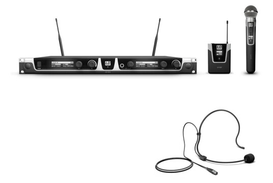 Ld Systems U518 Hbh 2 Trådløst System Hodebøylemik Og Dynamisk Håndholdt Mik