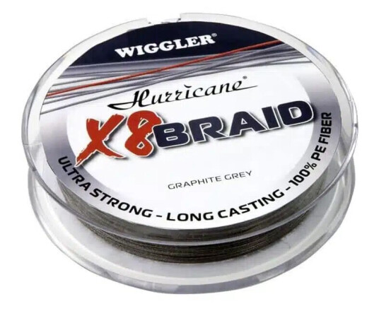 Hurricane X8 Braid Grey Sene - 270m - 0,38 Mm Hurricane X8 Braid Grey Sene - 270m - 0,38 Mm