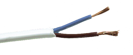 KABEL PL 5M HVIT LAMPETTLEDNING