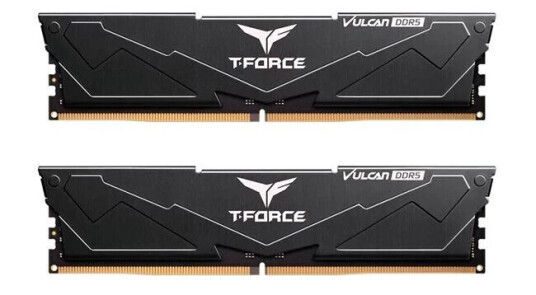 Team Group T-Force Vulcan DDR5-5200 - 16GB - CL40 - Dual Channel (2 pcs) - AMD EXPO & Intel XMP - Svart Team Group T-Force Vulcan DDR5-5200 - 16GB - CL40 - Dual Channel (2 pcs) - AMD EXPO & Intel XMP - Svart