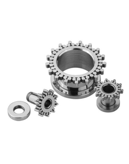 Victorian Flower Tunnel Piercing Steel
