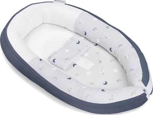Doomoo Babynest Måne Blågrå Doomoo Babynest Måne Blågrå